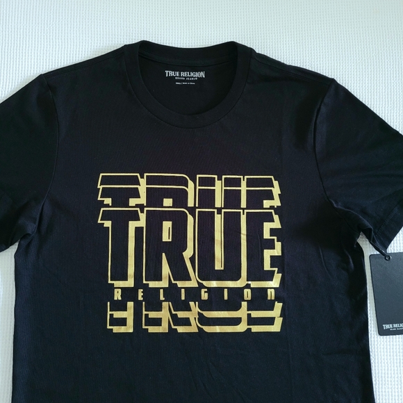 True Religion🙏 Black🖤 Graphic Logo Tee👕 - NWT - Picture 3 of 11